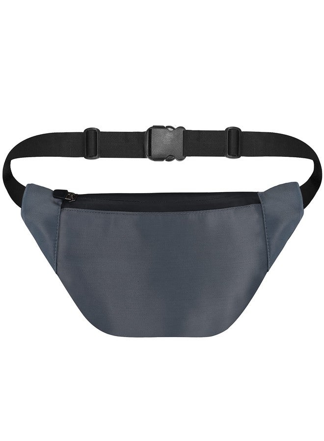 Syutm Unisex Waist Pack Travel Handy Hiking Zip Pouch Elegant Style Document Money Phone Belt Sport Bag Bum Bag for Men and Women Nylon Adjustable Strap (Lava Gray) - Image 1