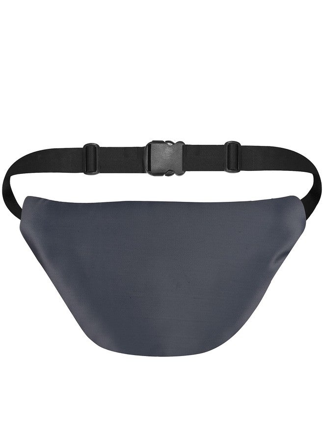 Syutm Unisex Waist Pack Travel Handy Hiking Zip Pouch Elegant Style Document Money Phone Belt Sport Bag Bum Bag for Men and Women Nylon Adjustable Strap (Lava Gray) - Image 2