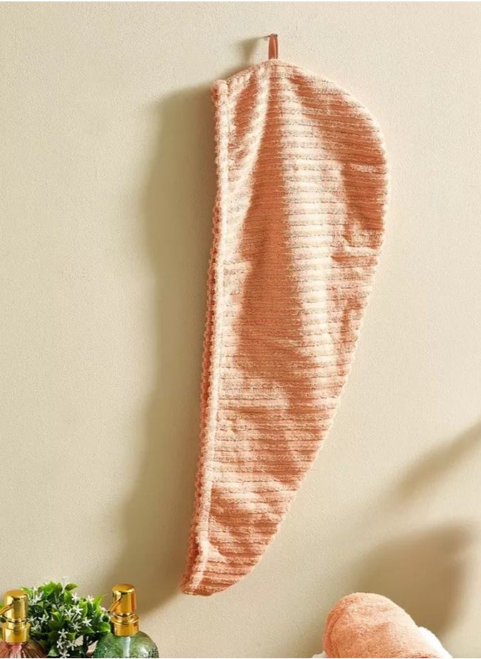 Ribbed Cotton Hair Towel Wrap Coral - pzsku/ZA6115C445CBAD0F2CBEEZ/45/_/1729846772/3cf62e02-ce3f-4748-9a1c-51a6afd5ad38