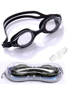 Dolphin G-2200 Anti-Fog Swim Goggles With Box & Ear Plugs, Black  - Image 1
