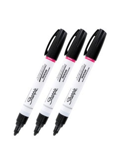Sharpie Oilbased Paint Marker Medium Point Black Ink Pack Of 3 
