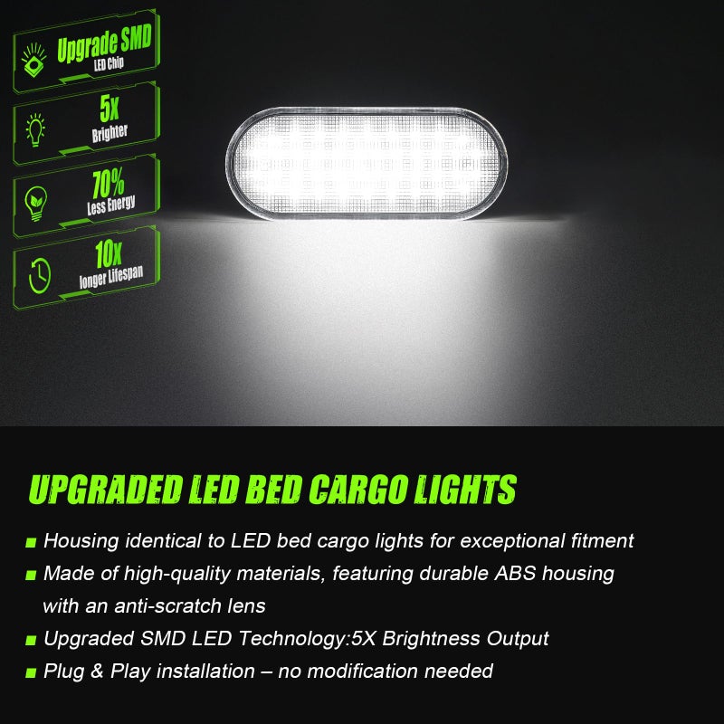 ATLEDLT LED Truck Bed Lights Compatible with 2015-2024 F150, 2017-2024 F150 Raptor, F250 & F350 Super Duty Pickups | 6000K White LED, Bright Cargo Bed Lamps 2-PACK - Image 3