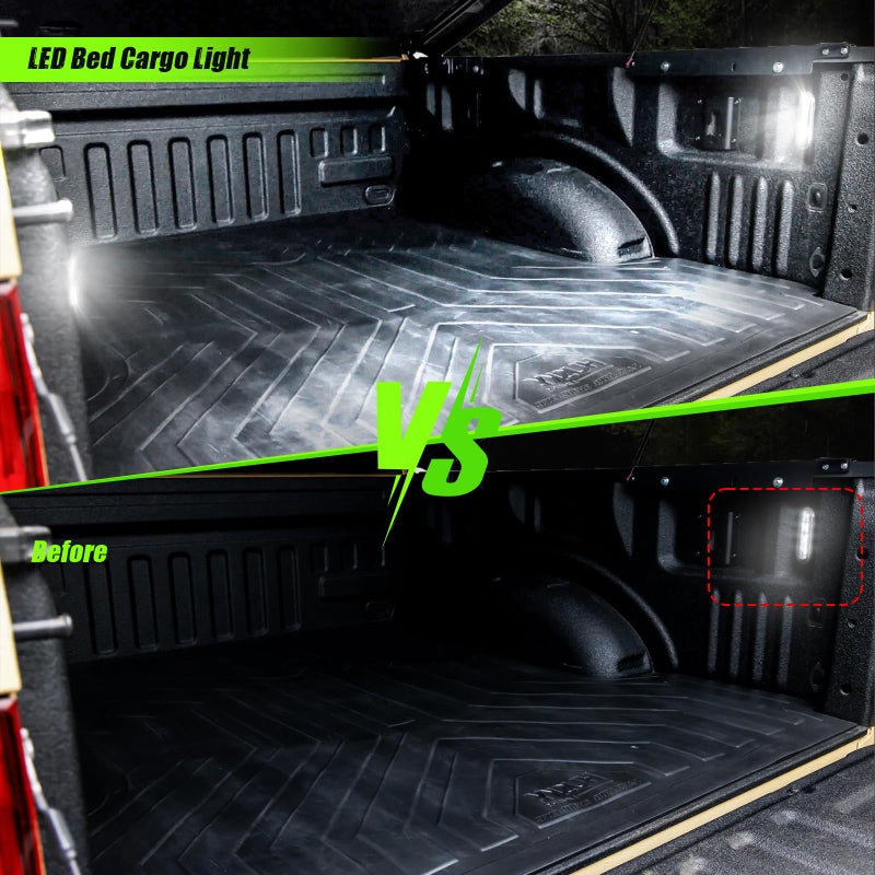 ATLEDLT LED Truck Bed Lights Compatible with 2015-2024 F150, 2017-2024 F150 Raptor, F250 & F350 Super Duty Pickups | 6000K White LED, Bright Cargo Bed Lamps 2-PACK - Image 4