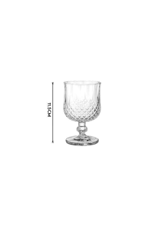 Dania 6-piece crystal glass set | 190ml capacity | 11.5cm height | Elegant serving glasses for juices and hot and cold beverages - Image 5