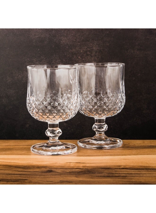 Dania 6-piece crystal glass set | 190ml capacity | 11.5cm height | Elegant serving glasses for juices and hot and cold beverages - Image 3