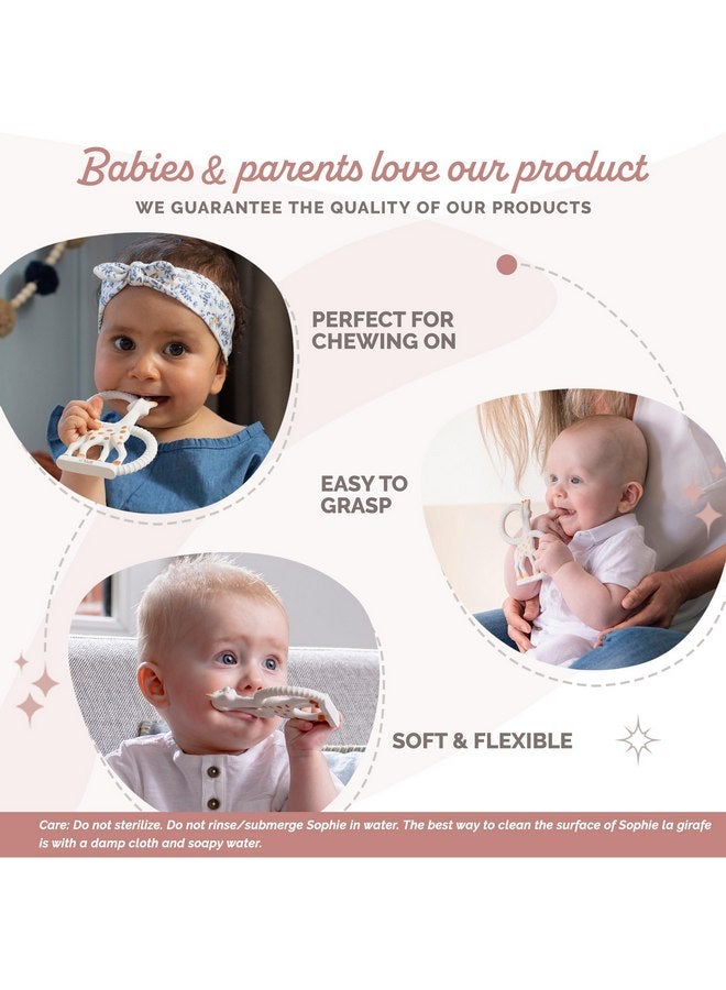 صوفي لا جيراف صوفي الزرافة | حلقة التسنين | مصنوعة من المطاط الطبيعي | مصممة للأطفال الذين يعانون من التسنين | توقظ الحواس الخمس | سهلة التنظيف - Image 5