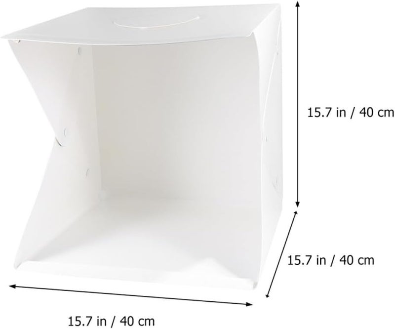 Zerodeko 40cm Portable Photography Lightbox Tent with Dual LED Light Bars, Adjustable Brightness, 6-Color Backdrops, Mini Photo Studio Cube for Product and Tabletop Photography - Image 2
