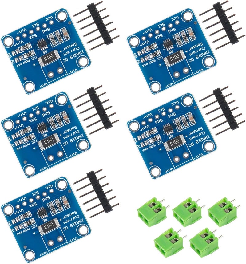 AiTrip 5 pcs CJMCU-219 INA219 I2C Interface Bidirectional DC Current/Power Monitoring Sensor Module for Arduino Raspberry Pi - Image 1