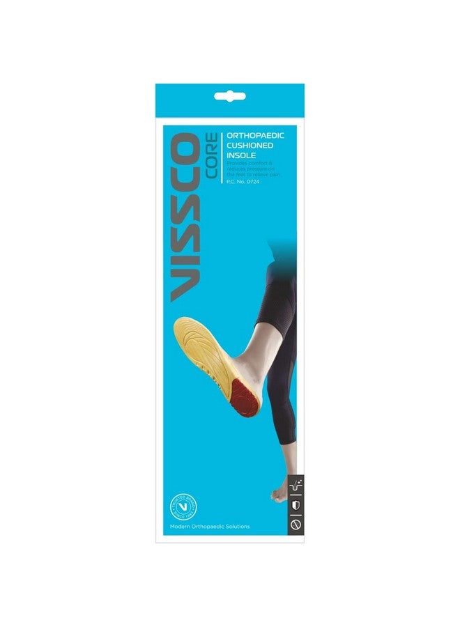 Vissco Orthopaedic Cushioned Insole, Foot Support for Shock Absorption, Reduces Pressure on the Heel & Relieves Pain (Multicolor) - Image 4