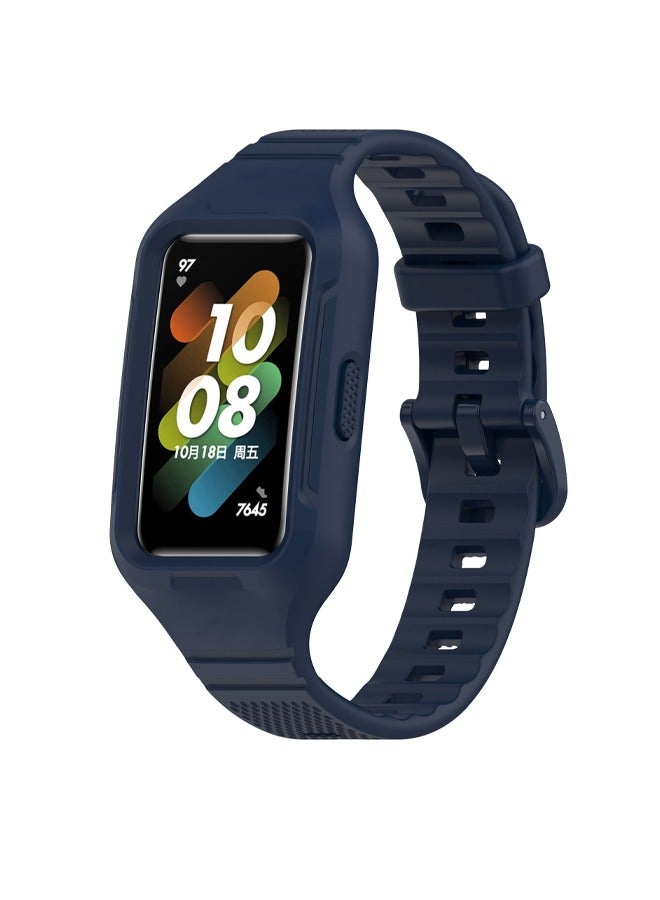 Suitable for Huawei Bracelet 9/8/7/6 Integrated Texture Strap Huawei Band8 Strap Honor Bracelet 7/6 Strap - Image 1