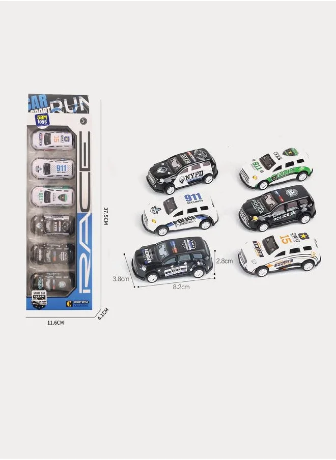 ألعاب سام Set of 6 - Pull Back Alloy Car by Styli