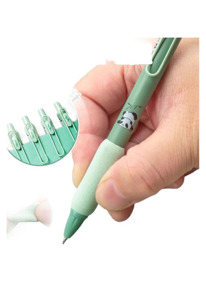 Lopet Retractable Gel Pen, Stylish Quick-Drying Exam Pen, Student Water-Based Black Pen, Push-Button Middle School And Elementary School Ballpoint Pen, Lt-1327+8025 With 10 Refills - Image 3