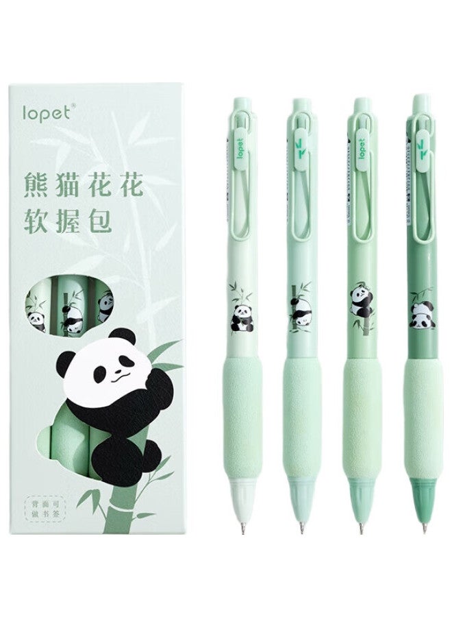 Lopet Retractable Gel Pen, Stylish Quick-Drying Exam Pen, Student Water-Based Black Pen, Push-Button Middle School And Elementary School Ballpoint Pen, Lt-1327+8025 With 10 Refills - Image 2