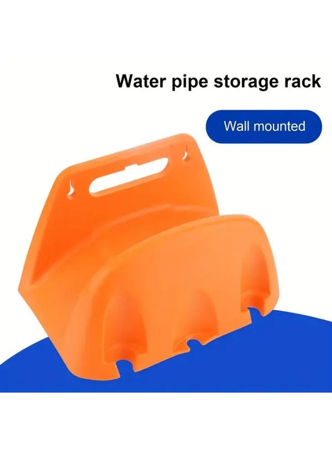 Black Plastic Garden Hose Hanger Wall Mounted Space Saving Outdoor Water Pipe Rack - Image 5