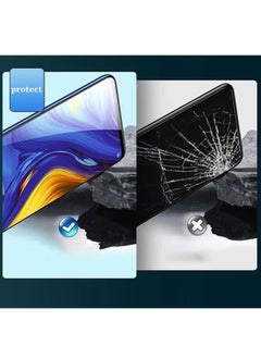 Ocean 2 Pieces Full Cover Glass Screen Protector, HD Tempered Glass Film, 9H Tempered Glass Film, Shatterproof Anti-Scratch Film Screen Protector, Suitable for Xiaomi 13T Pro Black/Clear  - Image 2