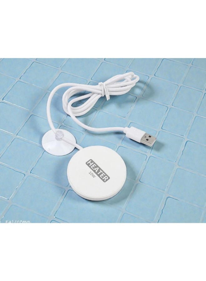 سخان حوض سمك صغير أبيض دائري - (5 واط و 10 واط) - Image 4