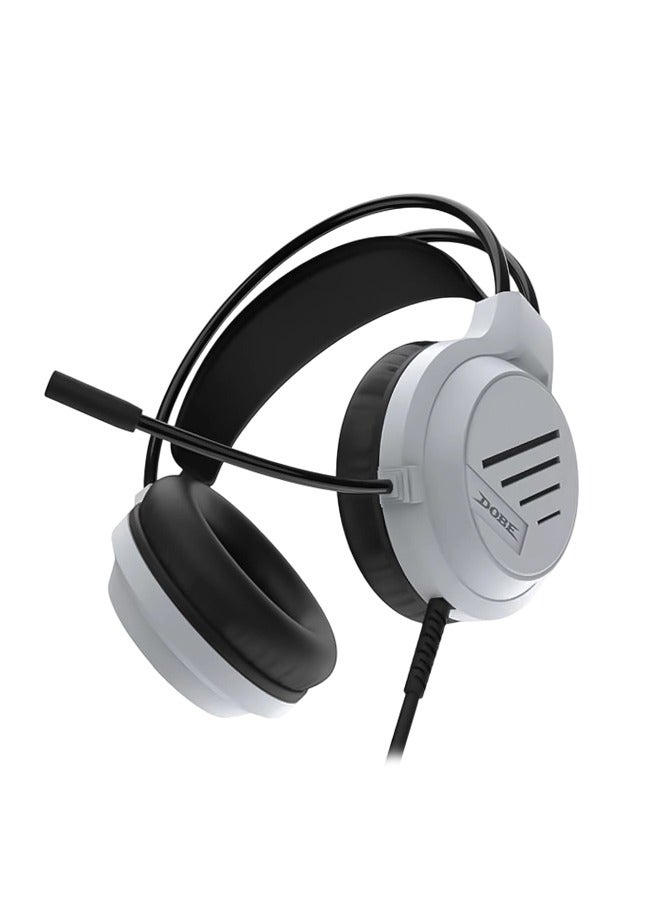 دوبي سماعات رأس Dobe TP5-3592 باللونين الأبيض والأسود مقاس 3.5 مم - متوافقة مع وحدات تحكم سلسلة P5/P4/PC/XBOX/Switch (باللونين الأبيض والأسود) - Image 3