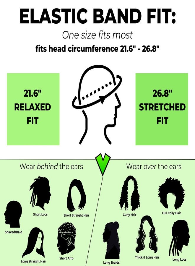 Veeta Superior Halo Turban Silk Satin Lined Head Wrap, Pre-Tied Tassel Turban for Men & Women, Turban Durag Wave Cap (Black) - Image 3