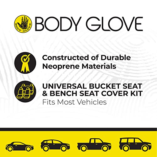 Body Glove Bell 22-1-70418-9 Seat Cover Set with Neverwet, Black - Image 4