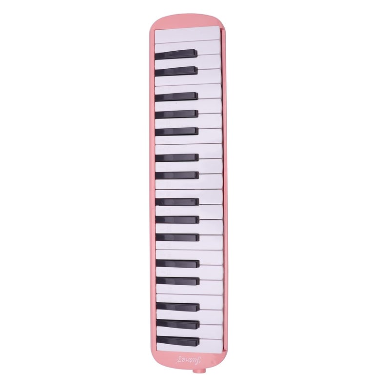 Juarez 37 Key Melodica JMLD37PK Musical Instrument Soprano Air Piano Keyboard Pianica with Carrying Bag, 1 Soft Long Tube, 1 Mouthpiece, Wipe Cloth, Pink - Image 4