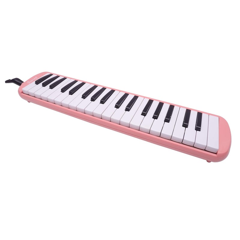Juarez 37 Key Melodica JMLD37PK Musical Instrument Soprano Air Piano Keyboard Pianica with Carrying Bag, 1 Soft Long Tube, 1 Mouthpiece, Wipe Cloth, Pink - Image 3