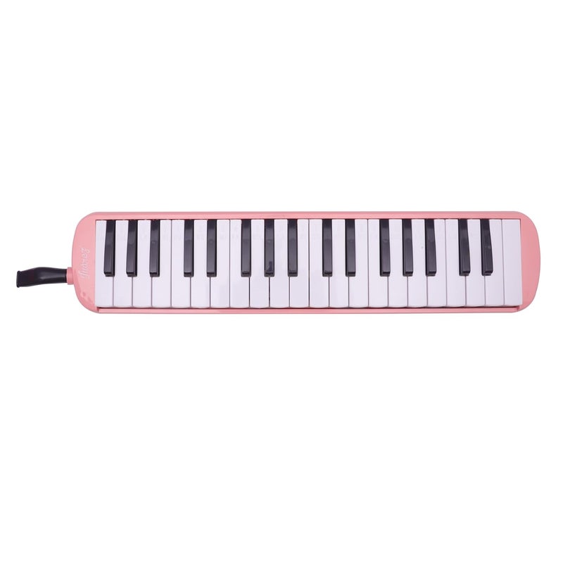 Juarez 37 Key Melodica JMLD37PK Musical Instrument Soprano Air Piano Keyboard Pianica with Carrying Bag, 1 Soft Long Tube, 1 Mouthpiece, Wipe Cloth, Pink - Image 2