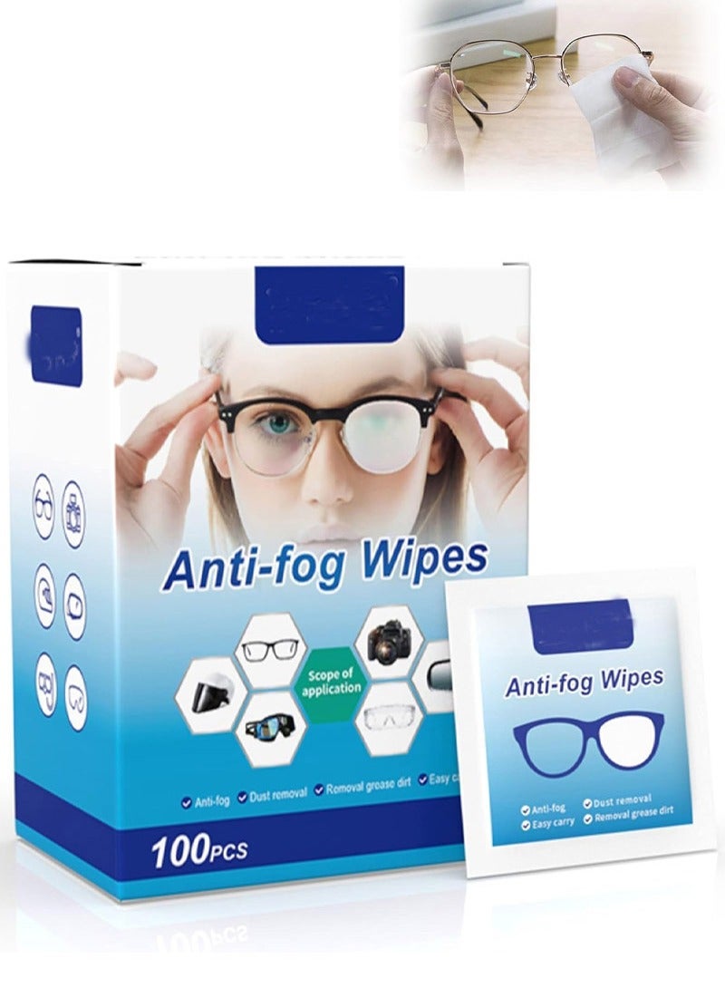 rocooart 100-Piece Eyeglass Lens Cleaning Wipes, Pre-moistened Individually Wrapped Sracth-Free, Streak-Free Eye Glasses Cleaner Wipes for Sunglass, Camera Lens, Goggles ﻿ - Image 1