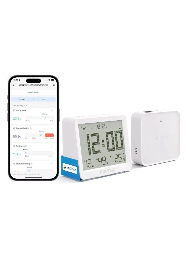 Meross Smart Temperature and Humidity Sensor, MS130 - Image 1