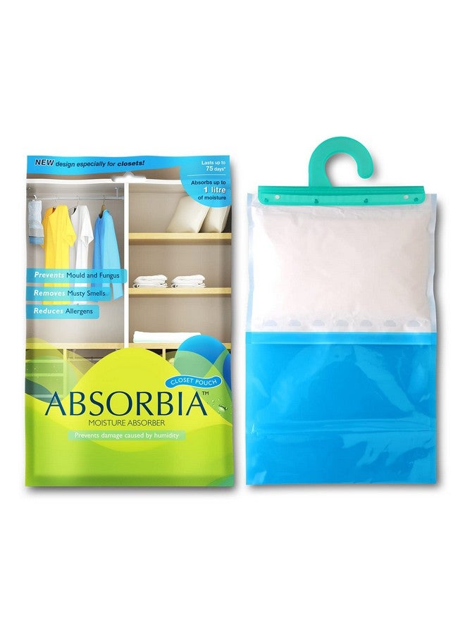 Absorbia امتصاصية ماص الرطوبة | كيس معلق امتصاصية - عبوة عائلية من 9 (880 مل لكل واحد) | مزيل الرطوبة للخزانة، الدولاب والحمام | يحارب الرطوبة، العفن، الفطريات والروائح الكريهة…… - Image 2