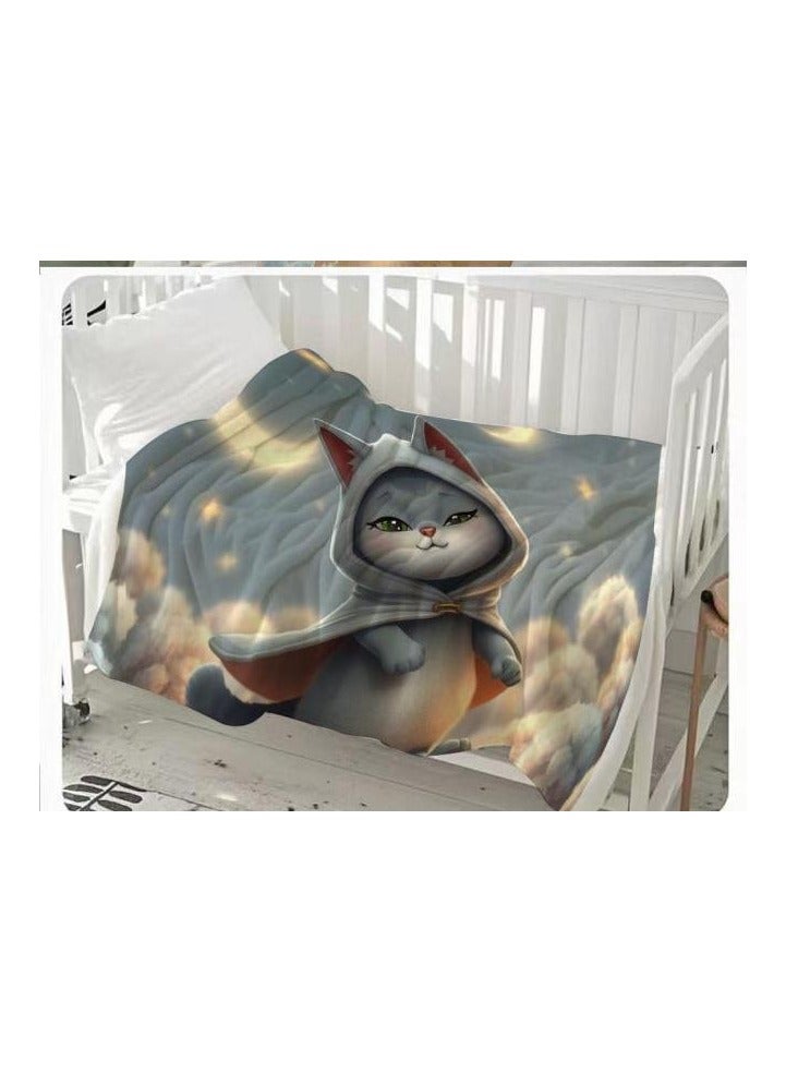 general Children's or student cartoon flannel thin blanket (warm and comfortable, suitable for sleep, games) 100cm*150cm - 146 - Image 3