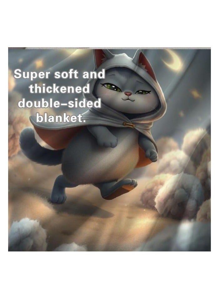 general Children's or student cartoon flannel thin blanket (warm and comfortable, suitable for sleep, games) 100cm*150cm - 146 - Image 1