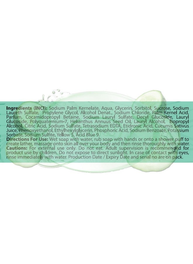 Duru Cucumber Glycerin Bar Soap Cleansing Bar Moisturizing Sensitive Skin - Vegan Transparent Paraben Free Alcohol Free Silicone Free Phthalete Free Gluten Free Body Wash - 3 Pack - Image 3