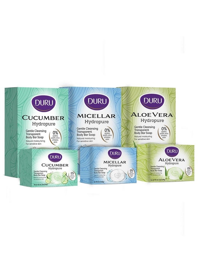 Duru Cucumber Glycerin Bar Soap Cleansing Bar Moisturizing Sensitive Skin - Vegan Transparent Paraben Free Alcohol Free Silicone Free Phthalete Free Gluten Free Body Wash - 3 Pack - Image 5