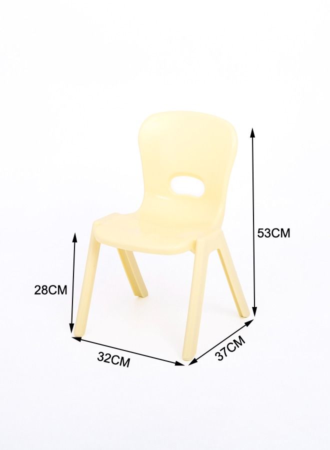 جساي تويز أثاث روضة أطفال مقعد مدرسة بلاستيكي ملون كرسي الدراسة مع الظهر - Image 2