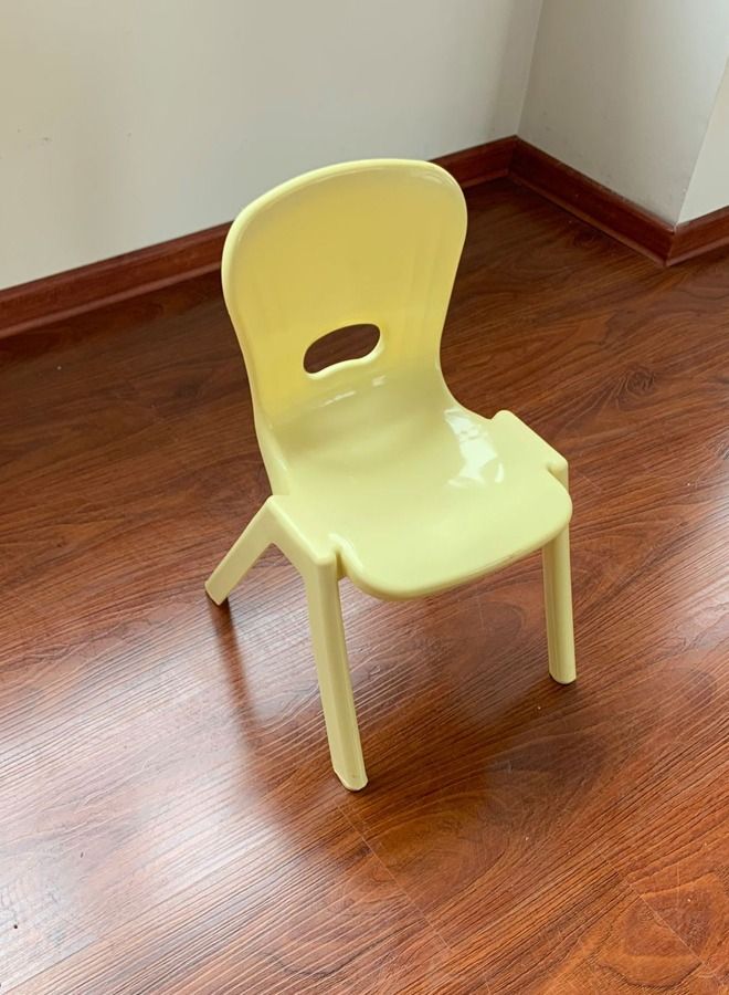 جساي تويز أثاث روضة أطفال مقعد مدرسة بلاستيكي ملون كرسي الدراسة مع الظهر - Image 3