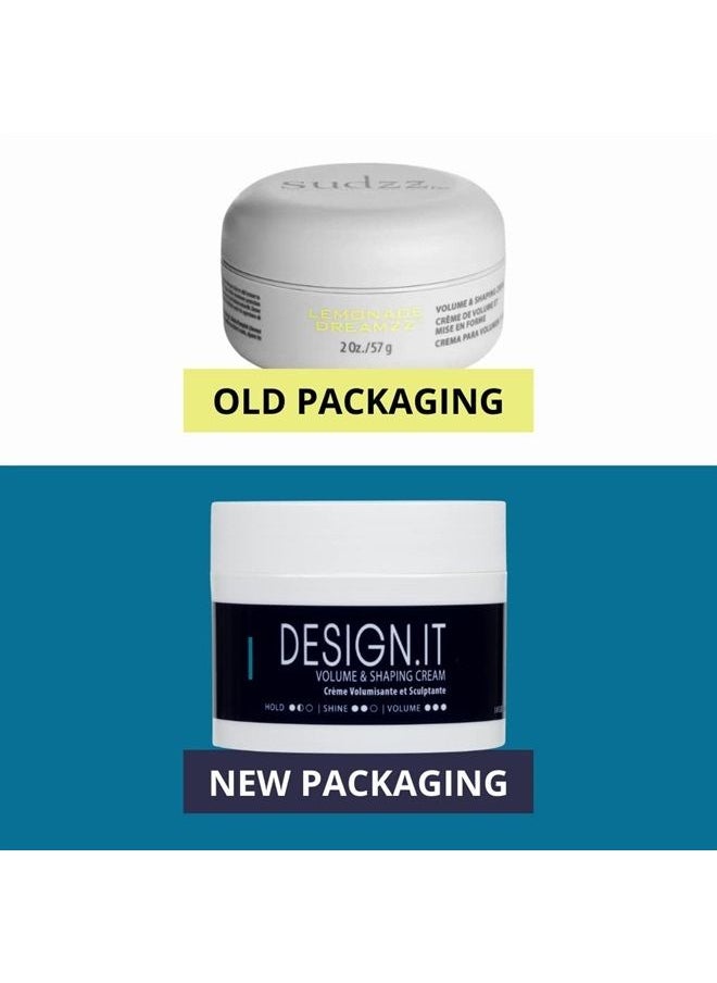 SUDZZFX DESIGN.IT Volume & Shaping Crème - Hair Smoothing & Styling Cream - Frizz Control Cream - Hair Styling Cream Men & Women - Hair Thickening Cream for Hair Care - 3.4 Fl Oz  - Image 2