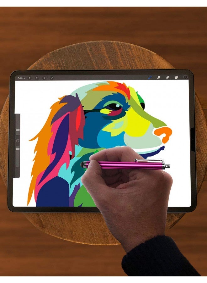 LIBERRWAY Stylus Pens For Touch Screens, Liberrway Pen 10 Pack Of Pink Purple Black Green Silver Universal Screen Capacitive Compatible With Kindle Ipad Iphone Samsung - Image 3