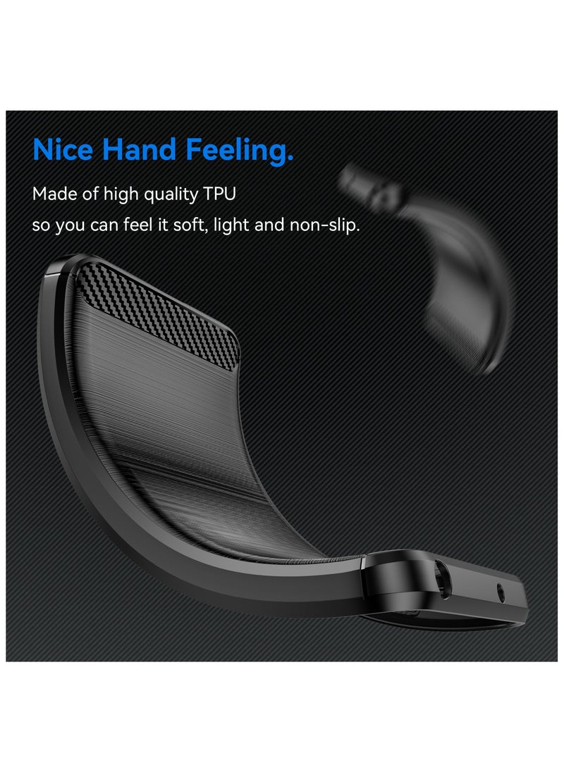 Fankalo - [1+1 Sets] For Realme C63/ Realme C61/ Realme Note 60 Case & Screen Protector Soft TPU Brushed Texture Anti-Slip Cover with Scratch Resistant Tempered Glass - Image 1
