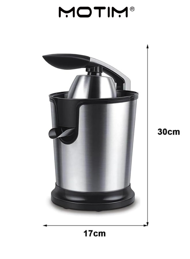 موتيم عصارة الحمضيات الكهربائية من الفولاذ المقاوم للصدأ عصارة الحمضيات مع مقبض إنساني وقاعدة مستقرة لجريب فواكه الرمان الكلس - Image 5