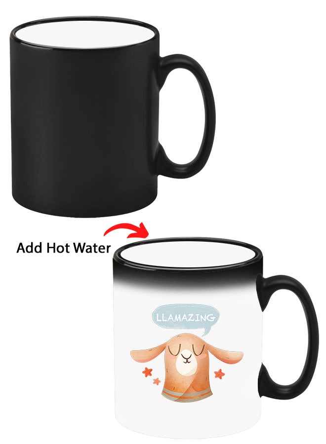 Theodor Colour Changing Heat Sensitive Magic Mug - Add Hot Tea or Coffee Llamazing Lama For Home Office Gift Kids Men Women - Image 1