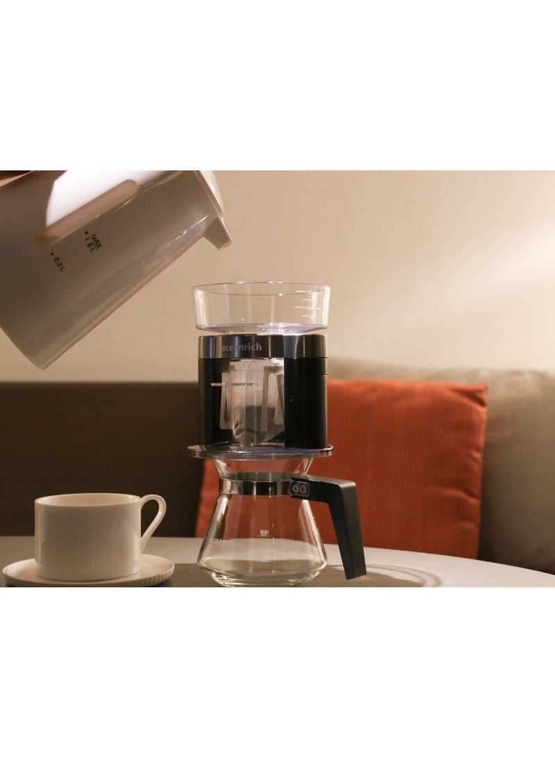 Oceanrich S3 Plus 2-in-1 Portable Automatic Pour Over Coffee & Tea Maker – Rotating Drip System, Battery Powered, 250ml Capacity - Image 3