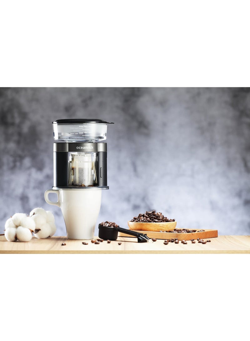 Oceanrich S3 Plus 2-in-1 Portable Automatic Pour Over Coffee & Tea Maker – Rotating Drip System, Battery Powered, 250ml Capacity - Image 4
