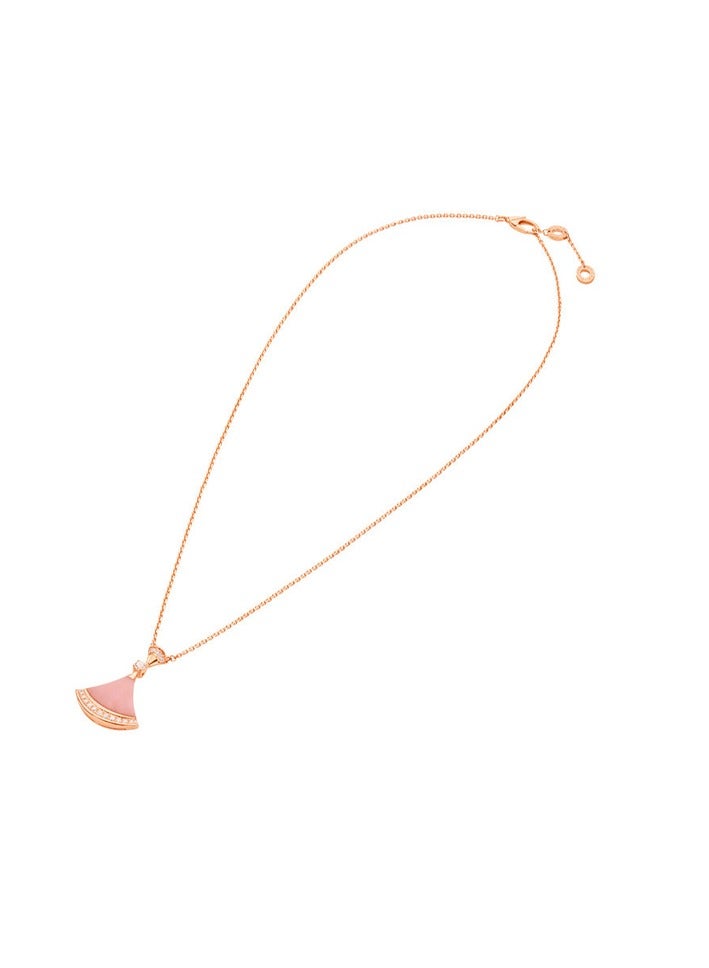 BGL DIVAS’ DREAM Pink Shell Fan Necklace - Image 2