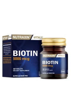 NUTRAXIN Biotin 5000 Mcg 30 Tablets 
