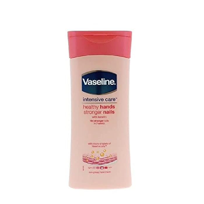 Vaseline healthy hands and stronger nails hand cream 200 ml - Image 1