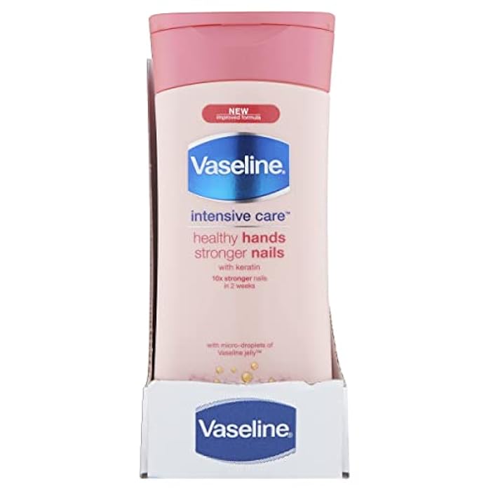 Vaseline healthy hands and stronger nails hand cream 200 ml - Image 2