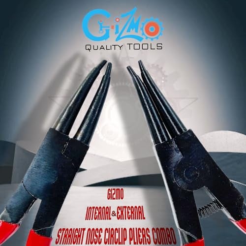 GIZMO Internal & External Straight Nose Circlip Pliers 12 Inch Pack of 2 Pieces, Circlip plier set - Image 2