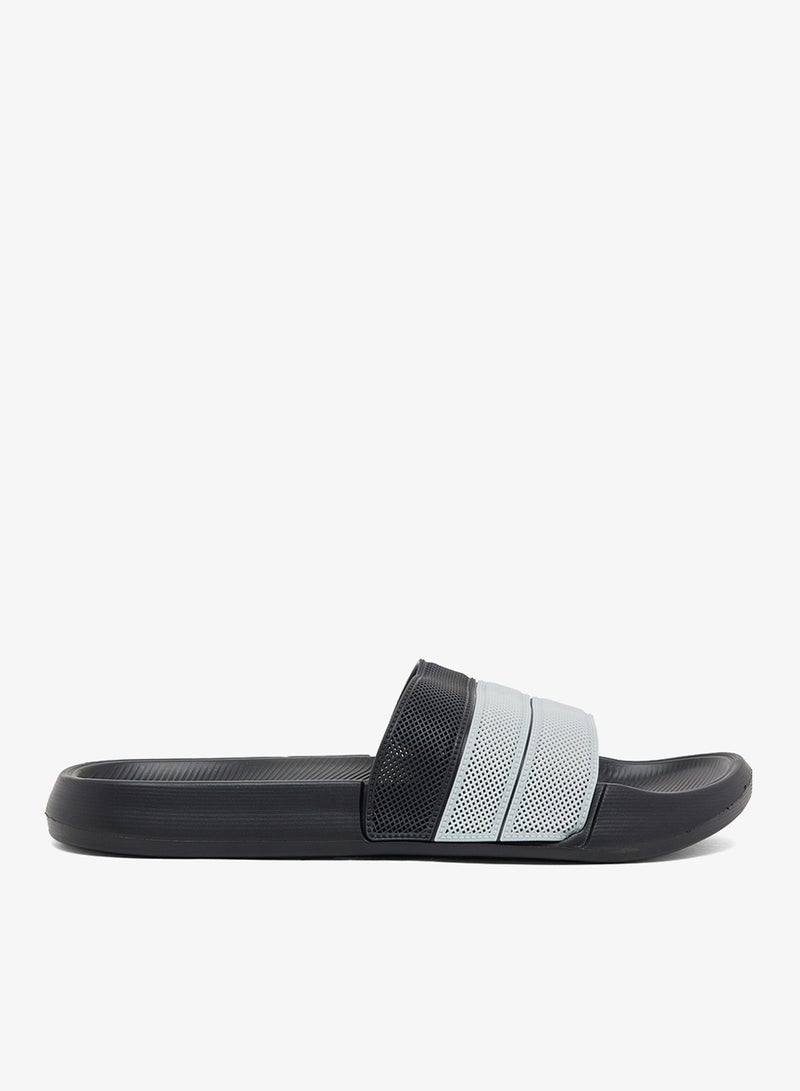 سفنتي فايف صنادل سلايد بتفاصيل مثقبة - Image 1