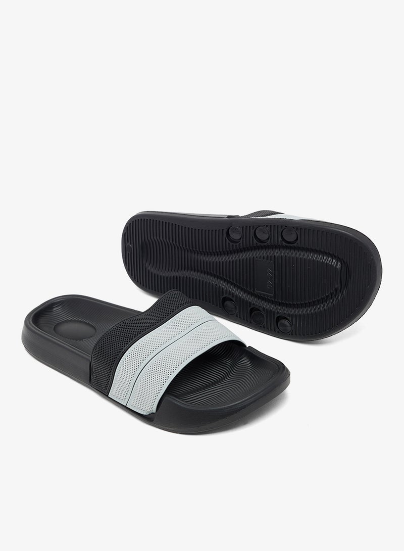 سفنتي فايف صنادل سلايد بتفاصيل مثقبة - Image 3