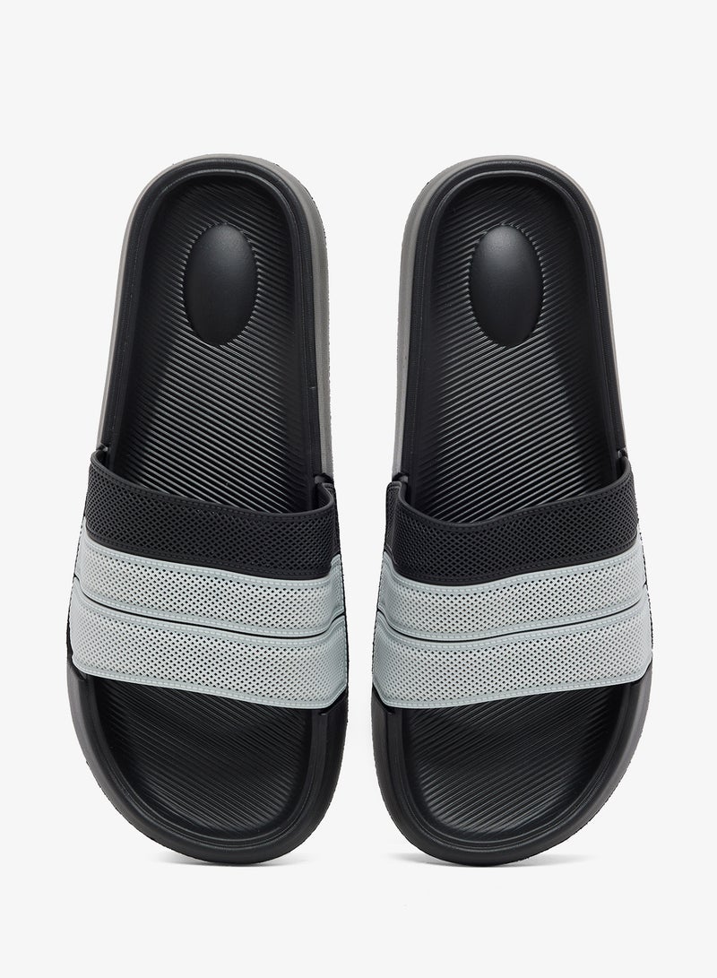 سفنتي فايف صنادل سلايد بتفاصيل مثقبة - Image 4